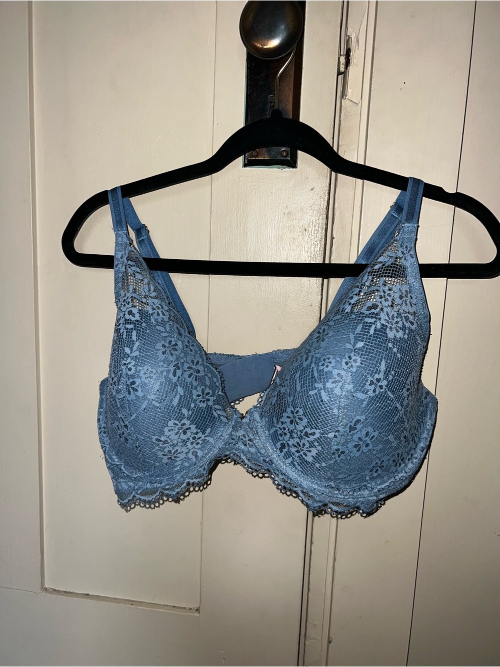 Victoria's Secret Dusty Blue Lace Underwire Bra